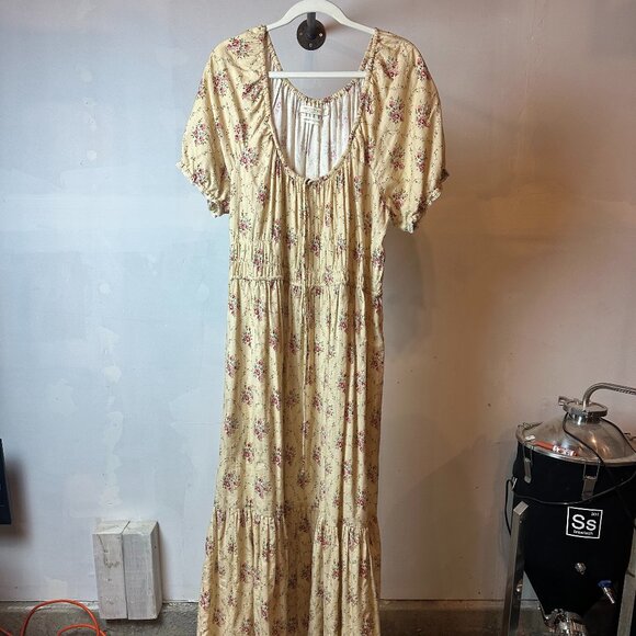 Christy Dawn Floral Maxi Dress in Cream and Pink - Picture 5 of 16